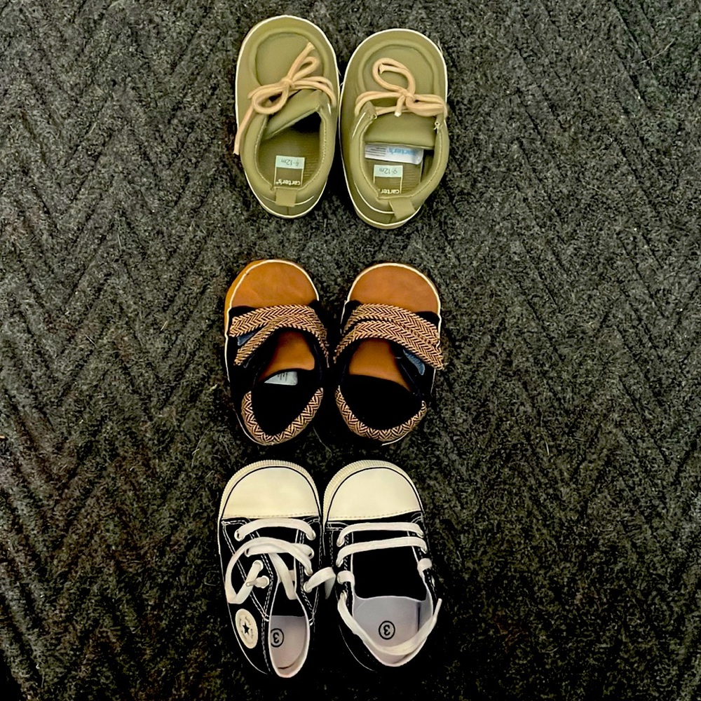 Baby boy shoes bundle - size 9-12 months